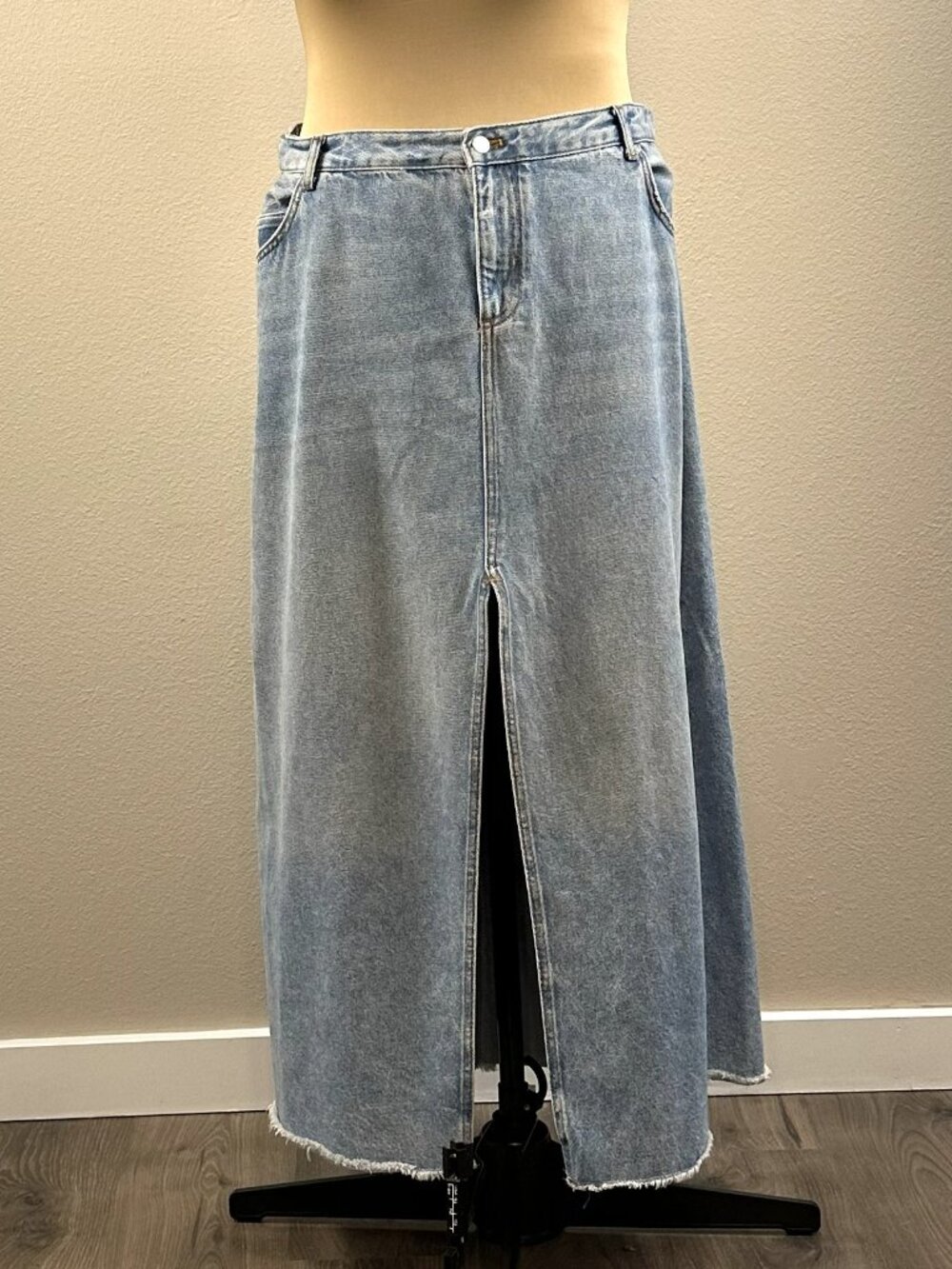 Anthropologie Pilcro Madi Denim Maxi Skirt